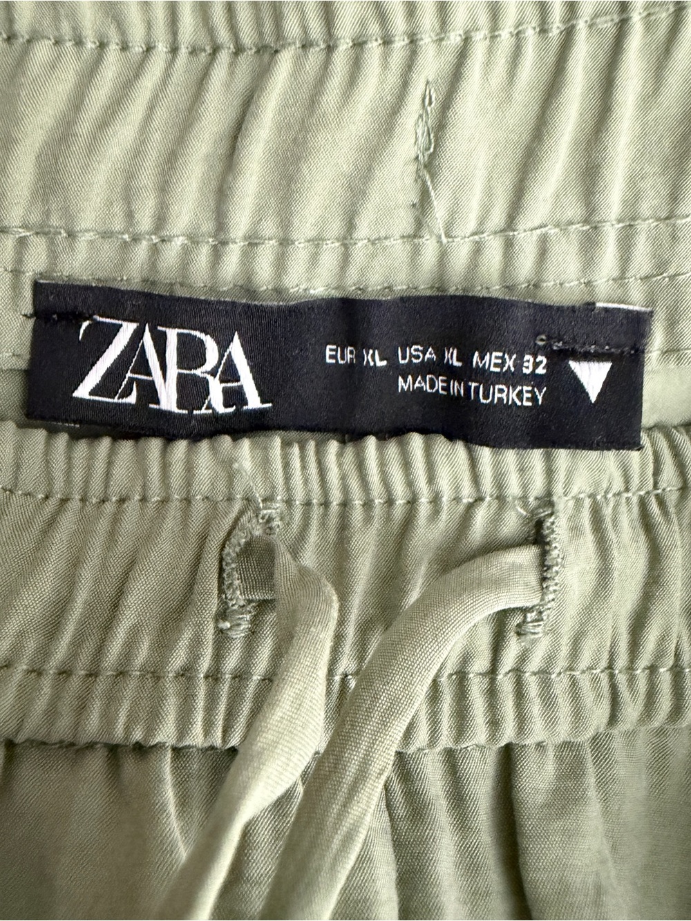 Zara Olive Drawstring Joggers